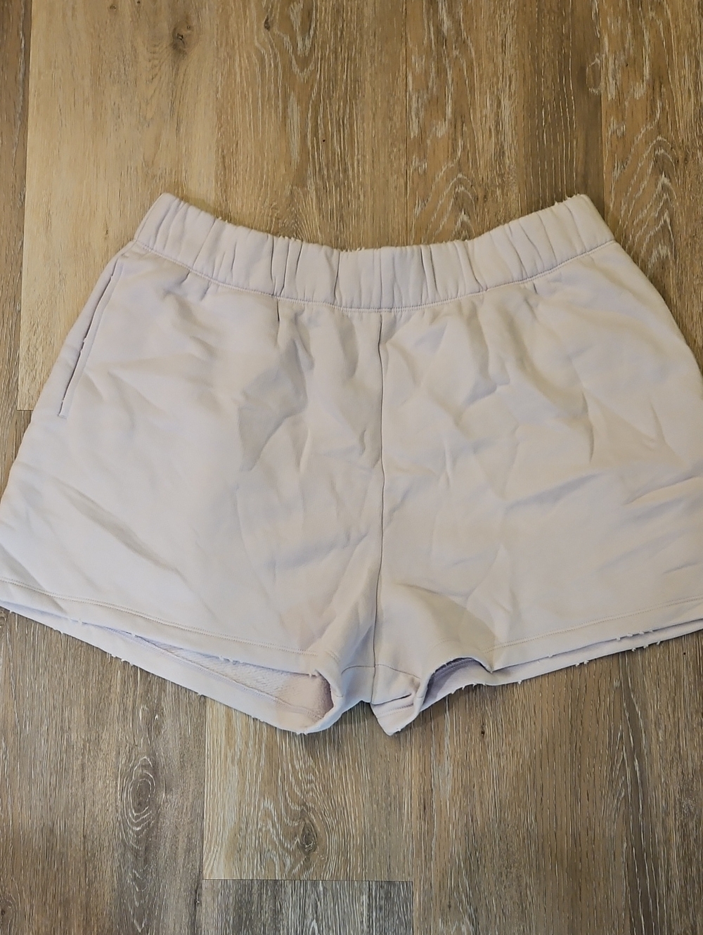 Nuuds Distressed Short Light Purple Size Xl